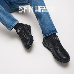 健步BIOM2.0 Ecco 缓震透气跑步鞋 休闲黑色运动鞋 800874 爱步男鞋