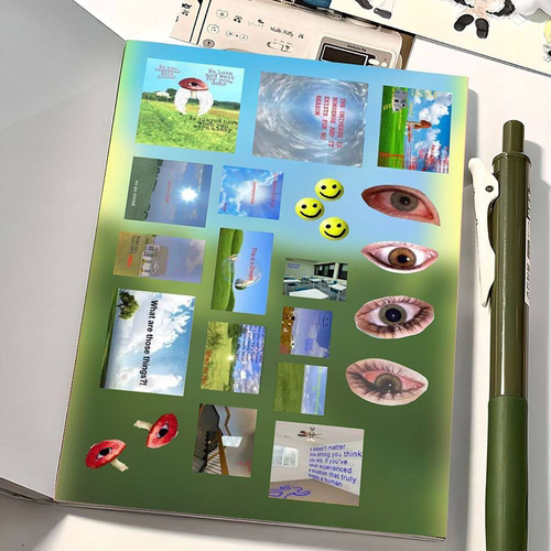 Coreland梦核怪核贴纸书咕卡素材