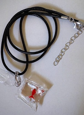 Coreland手作千禧梦核金鱼项链