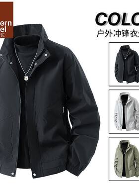 东方骆驼高端男士外套棒球
