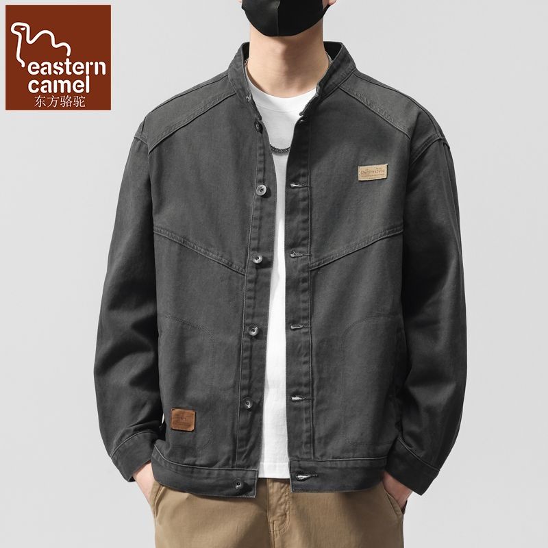 高端男士牛仔外套宽松复古