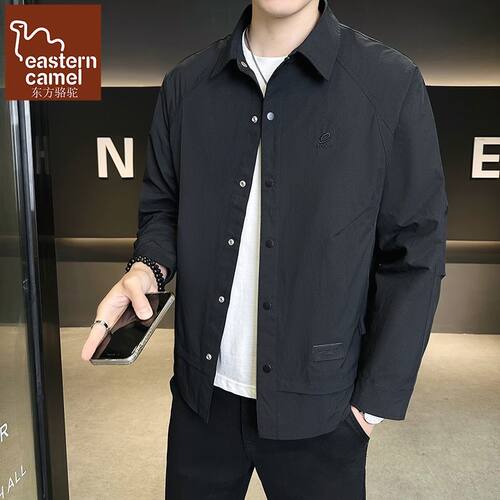 东方骆驼秋季新款夹克男士