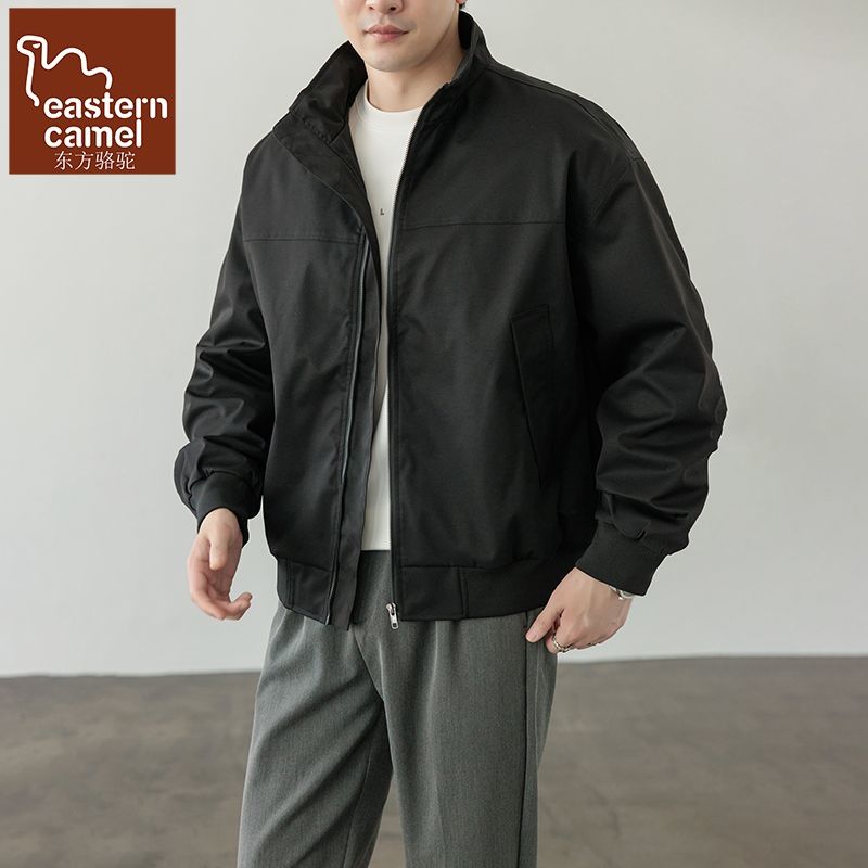 东方骆驼美式教练夹克男三