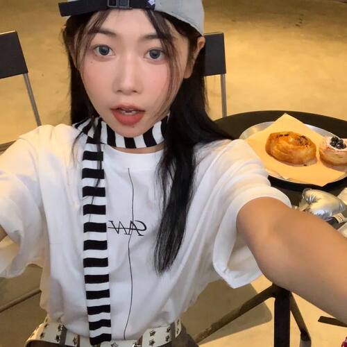 日韩男女个性夏季条纹薄款围巾