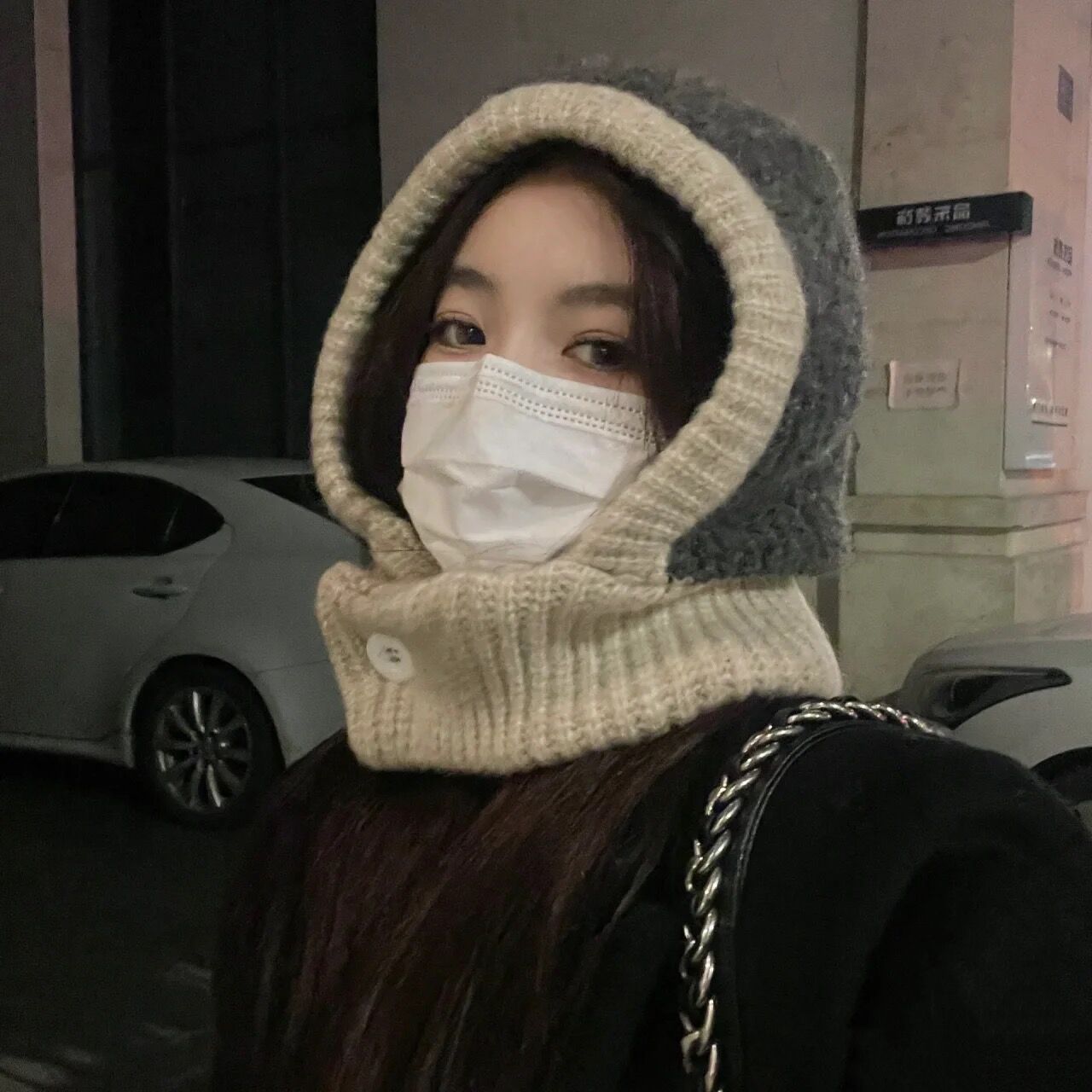 冬季休闲保暖围脖一体冷帽雷锋帽