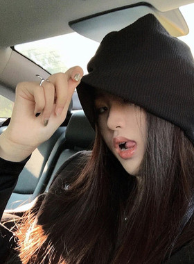 街头显脸小日系秋冬情侣包头帽子