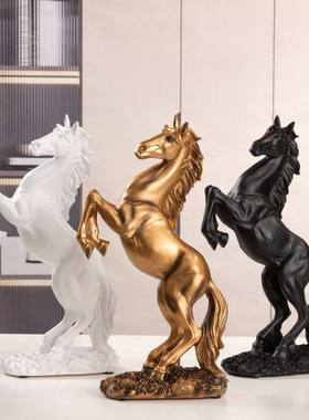 马到成功摆件创意客厅家居电视柜玄关装饰品办公室风水迎客礼品