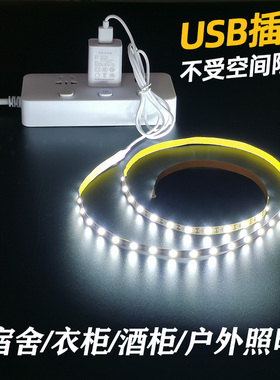 羿丰usb灯带led灯条5v充电式灯带超薄灯带无主灯照明灯带