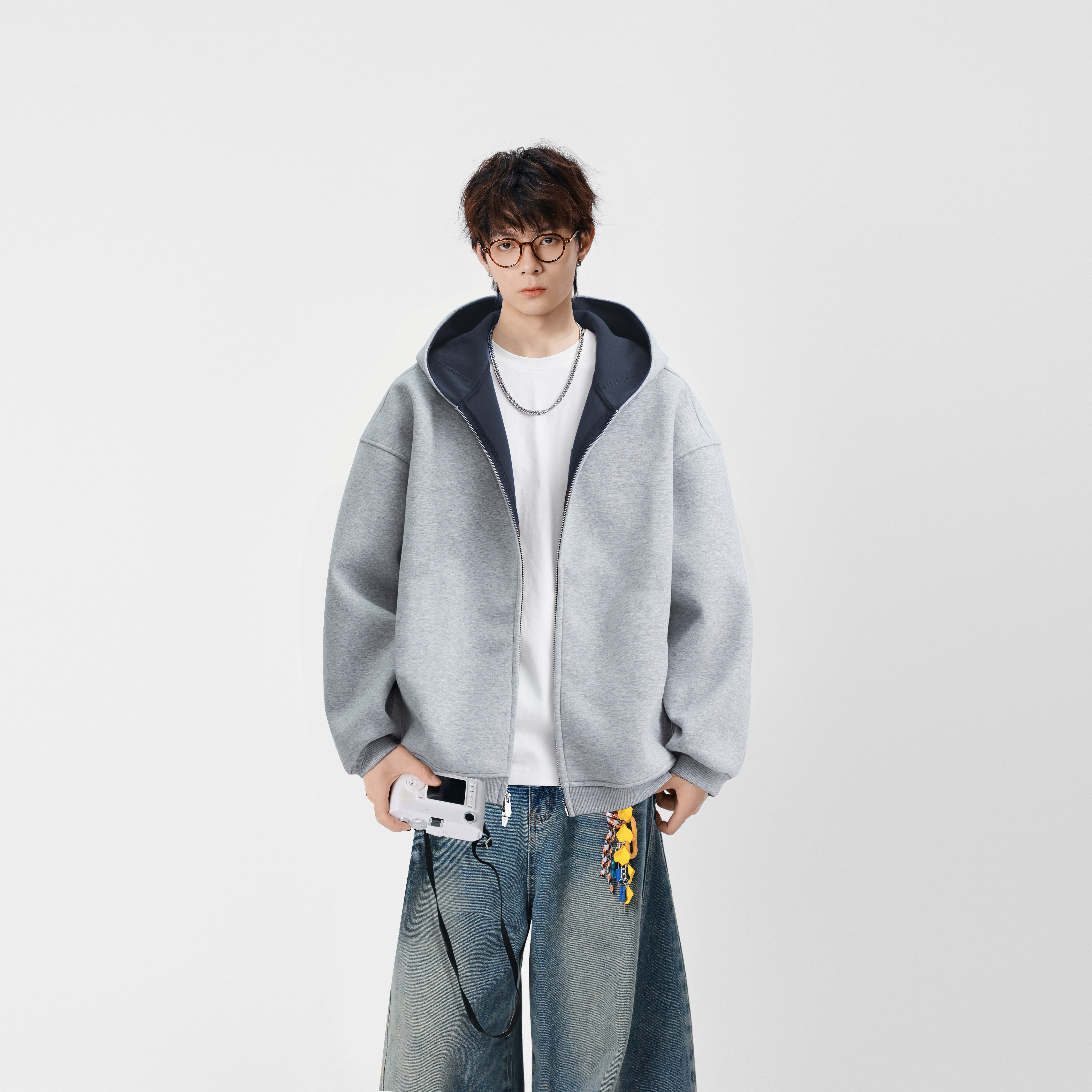 JIINOO重磅双色百搭卫衣秋款