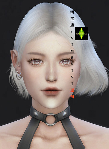 模拟人生4人物mod丨女丨80号丨送8套服装发型皮肤化妆 Sims4补丁