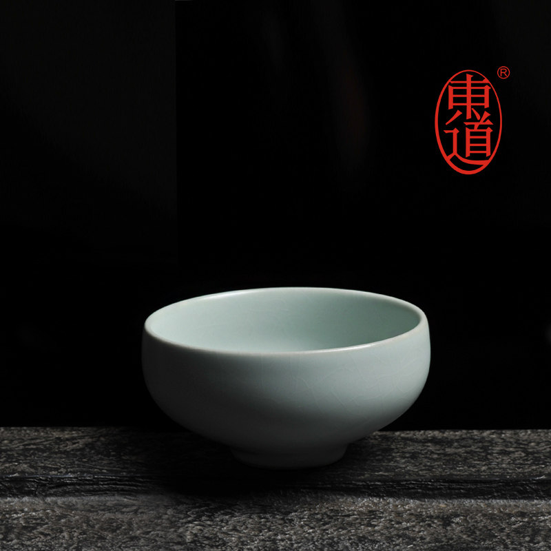 陶瓷开片大肚杯礼盒装功夫茶具