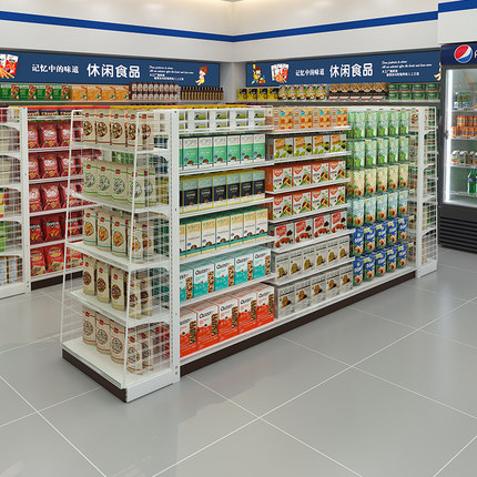 佳晨信连锁便利店专用货架展示架罗森同款  全家 711 美宜家 超市