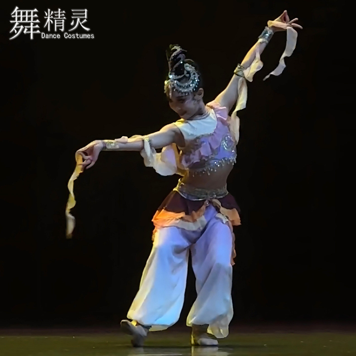 一梦入敦煌舞蹈服少儿剧目艺考服