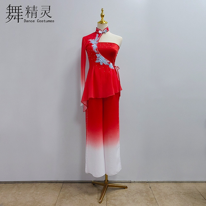 胶州秧歌舞蹈服艺考扇子舞红高粱