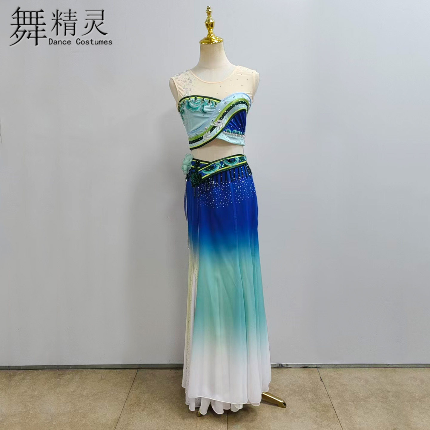 傣雨悠悠舞蹈服傣族孔雀舞艺考服