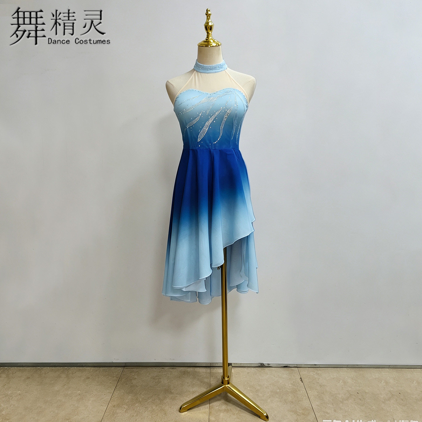 像风一样舞蹈服斜摆短裙练习艺考