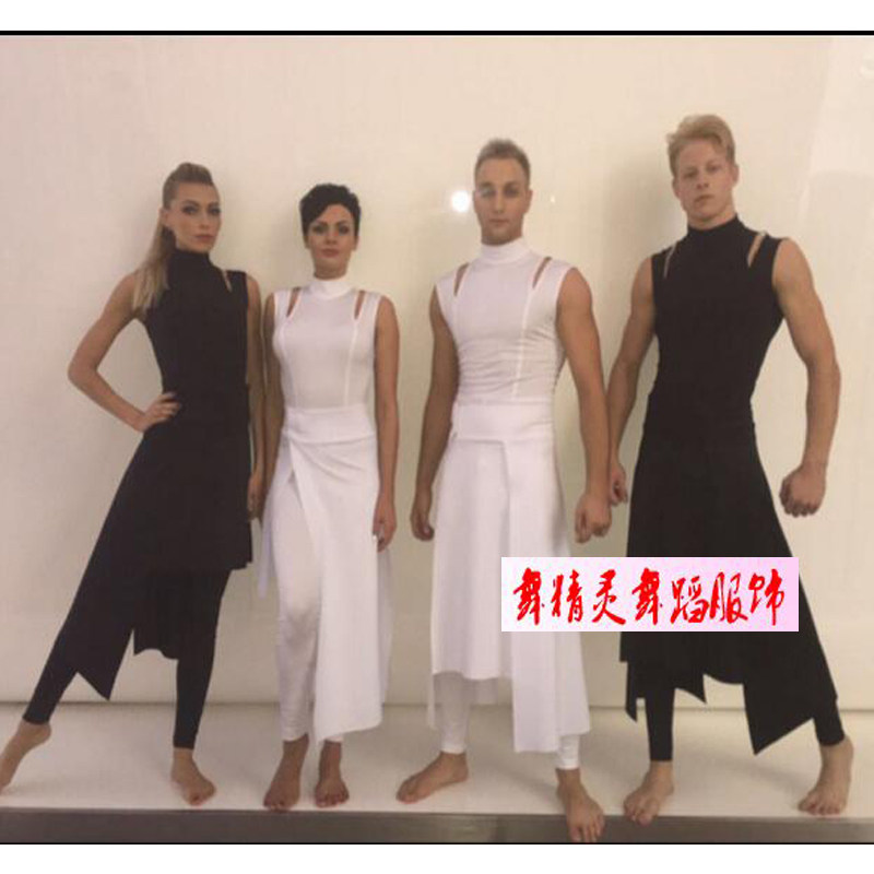 新款现代舞舞蹈演出服装男女车展表演服装独舞群舞练功裙艺考服装