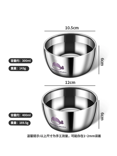 Детская защитная обеденная тарелка из нержавеющей стали для еды, супница, защита от ожогов, увеличенная толщина