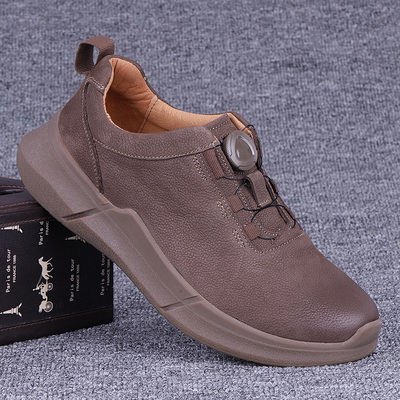 外贸休闲运动鞋真皮透气板鞋厚底