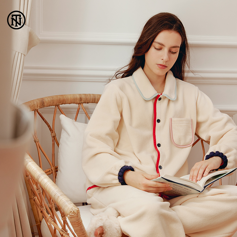 NoirTease加绒加厚睡衣女士