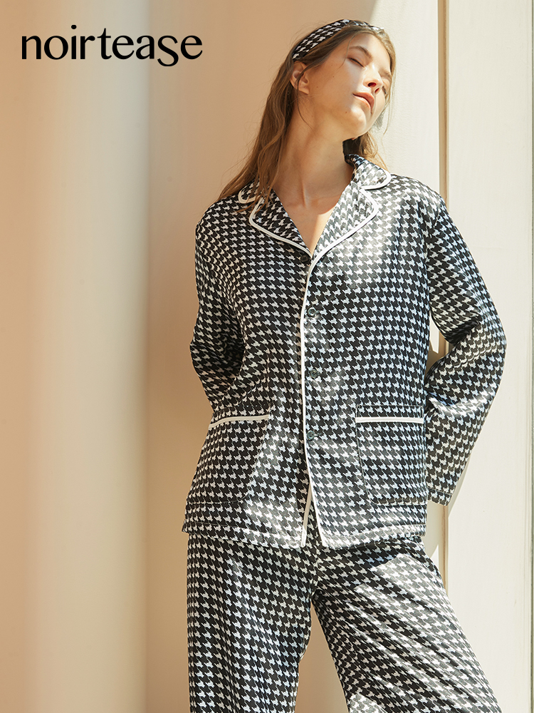 NoirTease秋冬丝质加厚睡衣女