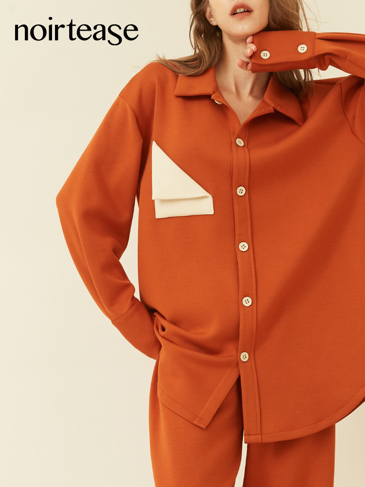 NoirTease奈黎诗春秋加厚保暖睡衣女长袖翻领前扣家居服两件套装,女士内衣/男士内衣/家居服,睡衣/家居服套装,淘宝优惠券,粉丝福利购,淘宝优惠卷