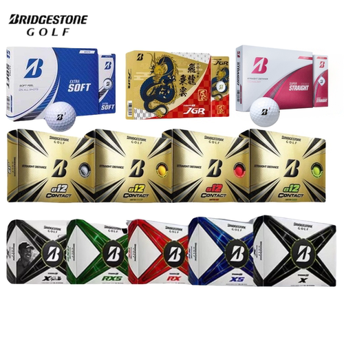 Bridgestone普利司通高尔夫三层球高性能远距离golf二层球印LOGO