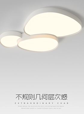 2026年新款led现代简约客厅灯鹅卵石创意艺术卧室吸顶灯高档房间