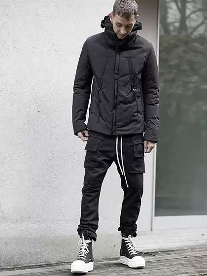 Invisibleivm Dark Ro Double-Ring Cargo Cargo Pants Casual Pants Loose Straight Pants Korean Version European and American Style Men