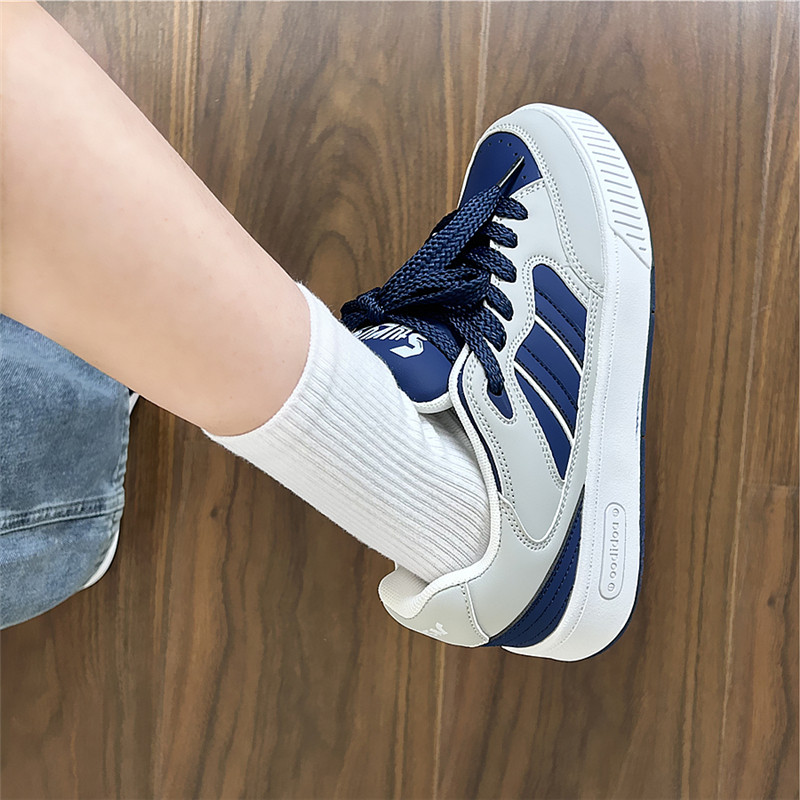 易少年 蓝灰色面包鞋女ins潮2025冬季新款板鞋小众百搭休闲小白鞋,女鞋,休闲板鞋,淘宝优惠券,粉丝福利购,淘宝优惠卷