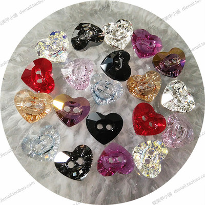 diy日式奥钻心形美甲饰品