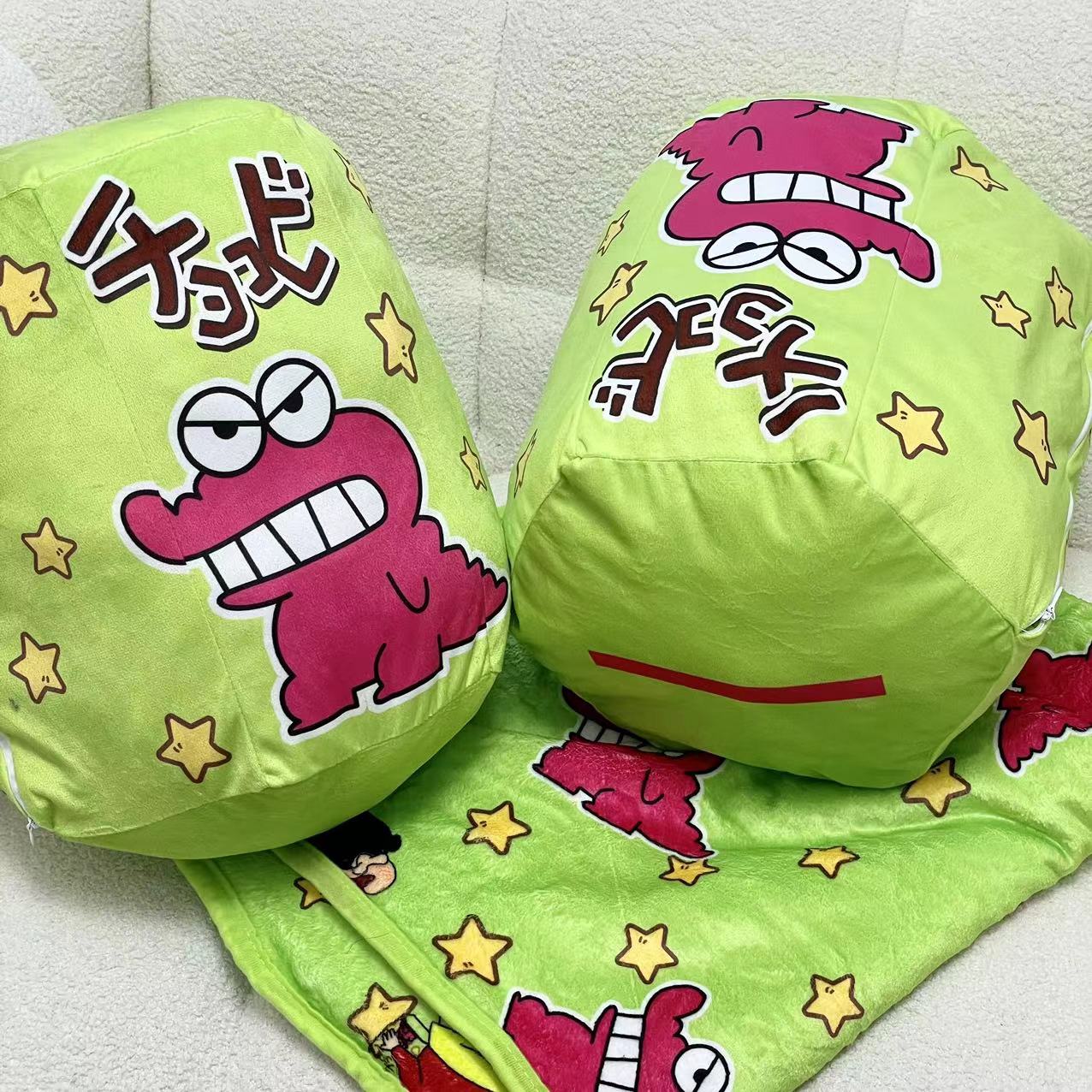 抱枕二合一毯子包腰靠盖毯