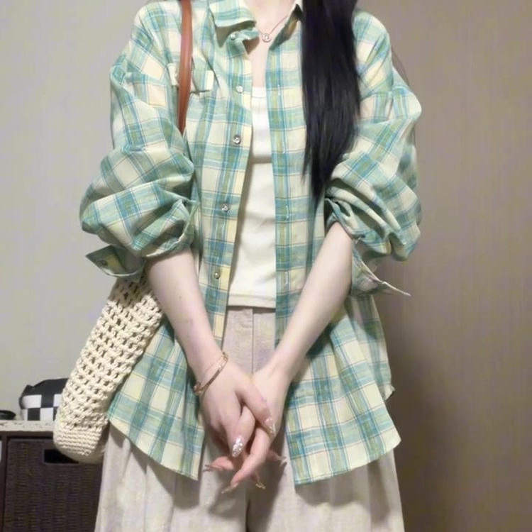 防晒衬衫女夏季外套慵懒