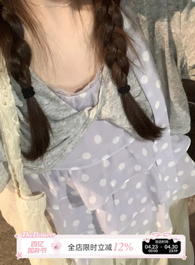 【TheDouerr 4.17 20:00】扭扭结雪花棉针织坎肩短上衣