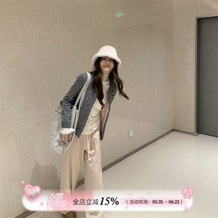 TheDouerr 极简主义双色波点开衫两色入针织衫长袖
