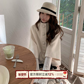 TheDouerr 温莎晚宴千金风斗篷感毛呢大衣外套