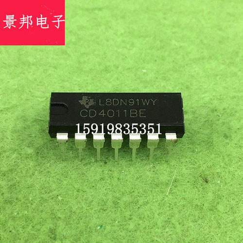 全新直插 HEF/CD4011BE/TL/HCF4011 四2输入端与非门 DIP-14