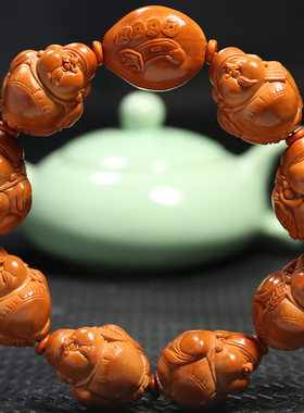 男女橄榄核苏工财神手串八方来财