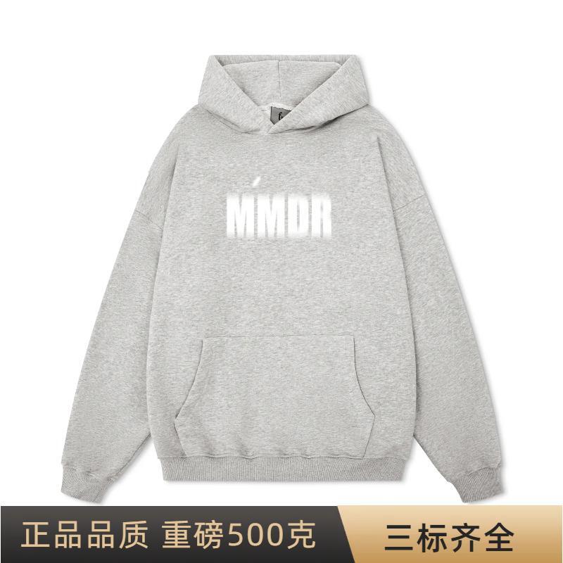 FDR-MMDR上衣宽松加绒加厚潮牌卫衣男女连帽春秋季重磅宽松外套