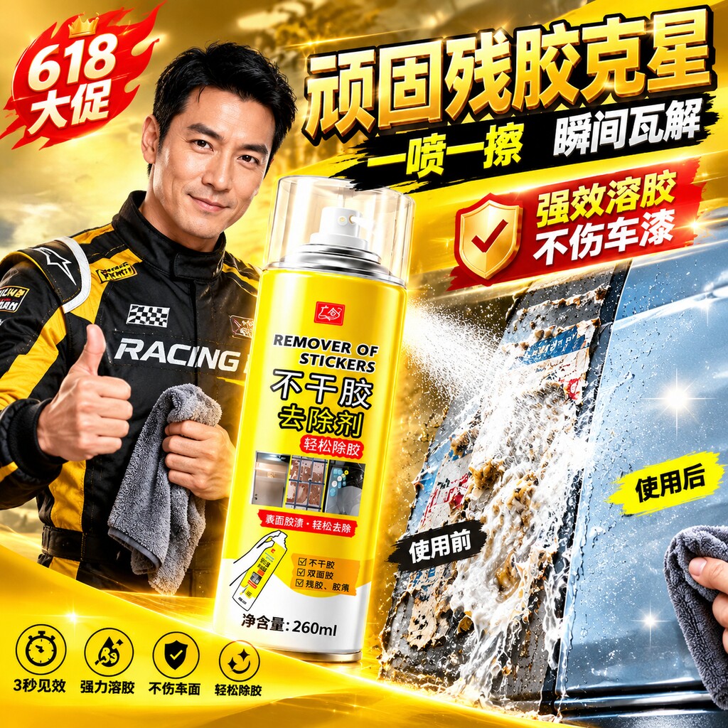 强力除胶剂不伤漆不留痕