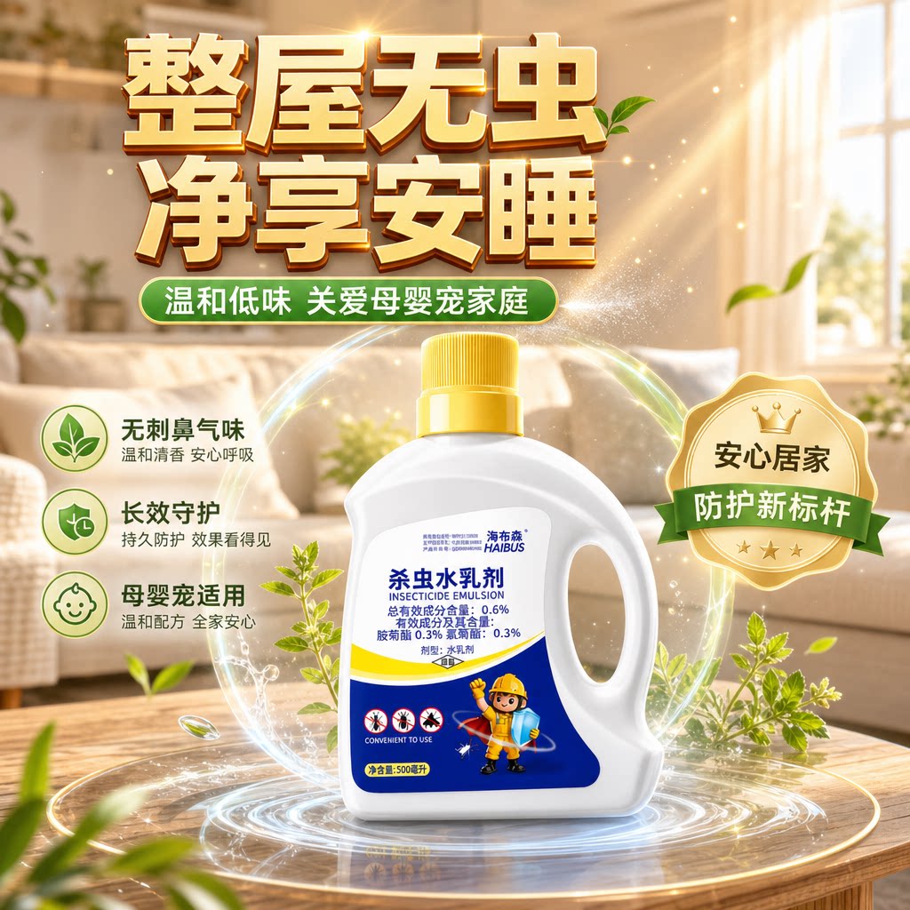 【整屋无虫】净享安睡去除小飞虫杀虫剂除蛾蚋蠓蟑螂厕所管道神器
