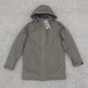 美单户外品牌防风防水厚实保暖连帽中长款冲锋衣棉服外套