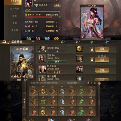 极略三国官芳正版 安卓/iOS具体看详情。代做套装 奇才左幽反骨等