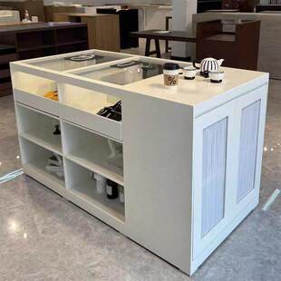 服装店中岛台陈列柜韩国inss风女装店中岛柜储物柜烤漆饰品展示柜