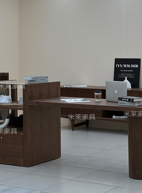 中岛流水柜台展示桌多功能展示台服装饰品展厅洽谈桌子直播拍照台