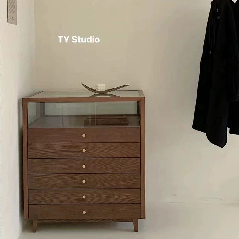 首饰品项链珠宝店玉器精品柜新中式展示柜陈列柜靠墙柜子简约斗柜