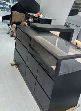 网红服装店中岛桌展示台储物柜烤漆装饰柜摆件展台陈列展示桌