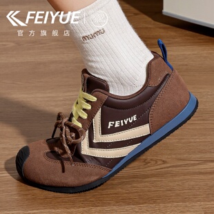feiyue/飞跃透气运动鞋女2026秋冬新款薄底休闲鞋复古百搭阿甘鞋