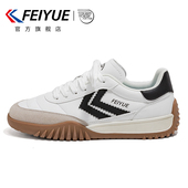 飞跃女鞋 爆款 德训鞋 feiyue 女2025春季 新款 百搭厚底休闲板鞋 透气