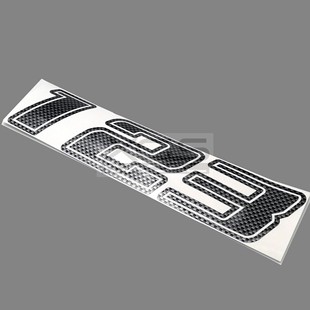 2021汽摩托电动车贴纸亮深灰色方格仿碳纤维花纹数字号码镂空贴花